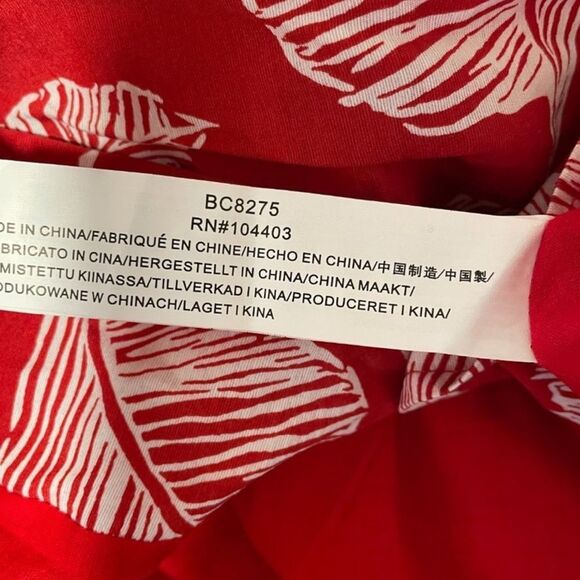 J.O.A. Button Front Midi‎ Red Dress nwt - Picture 3 of 4